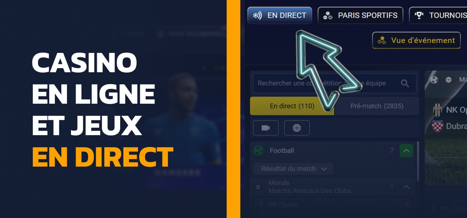 Casino en ligne et jeux en direct 