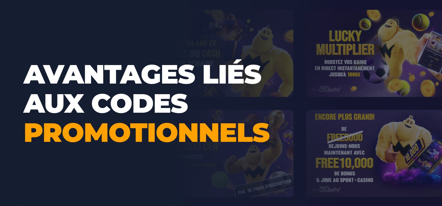 avantages pour les utilisateurs liés à l'utilisation des codes promotionnels