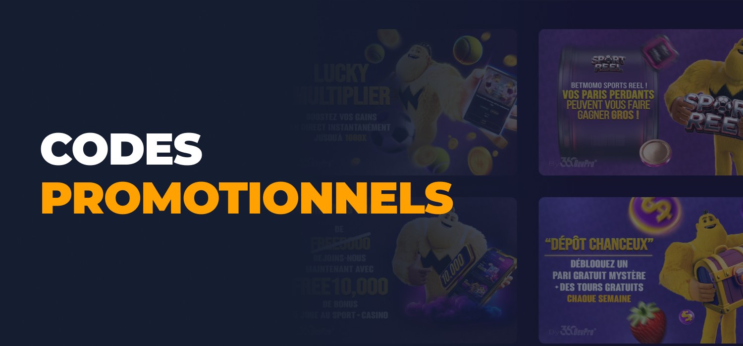 codes promotionnels disponibles pour les utilisateurs de casinos