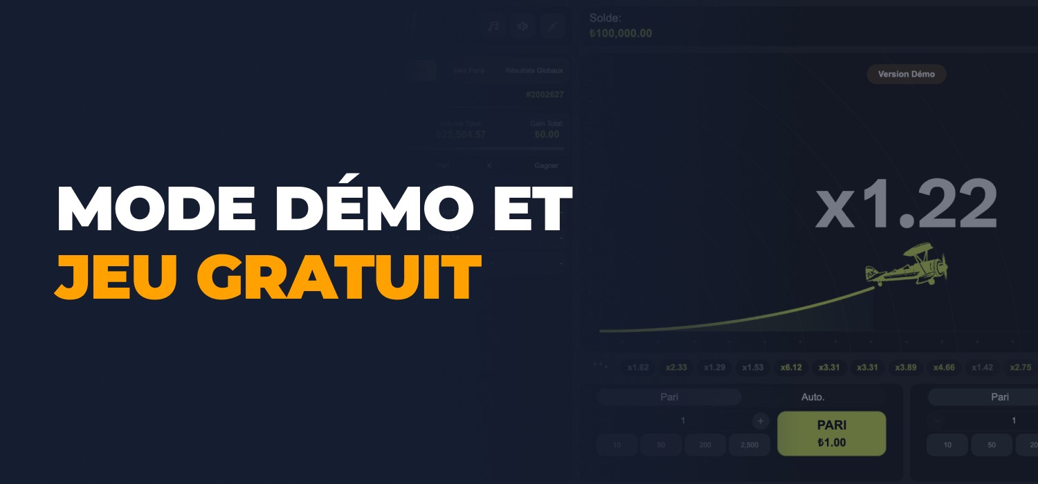 Mode démo et jeu libre dans le jeu Aviator